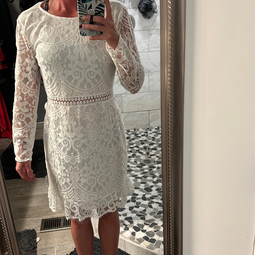 White beachy dress